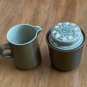 Franciscan “Reflections” Vintage Earthenware Cream and Sugar